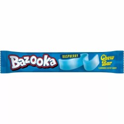Bazooka Chew Bar Blue Raspberry Flavored 14g