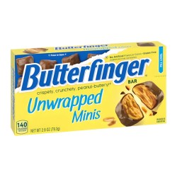 Nestle Butterfinger Unwrapped Minis Theatre Box - crispy peanut butter flavored 79g