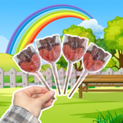 Acadea pe băț Ursuleți cu Inimioară 40g