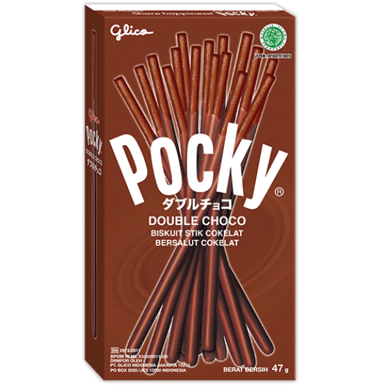 Pocky (JAPAN) Double Chocolate - cu gust de ciocolată 47g