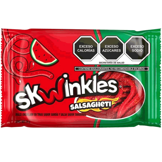 Skwinkles (MEXIC) Salsagheti Watermelon - cu gust de chilli si pepene 24g