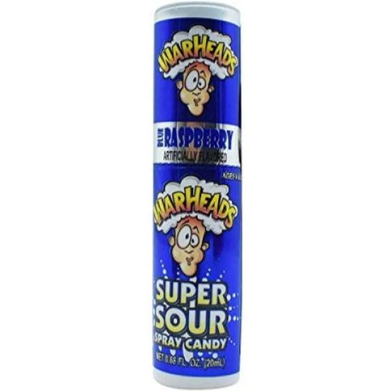 Warheads Super Sour Spray Blue Raspberry - cu gust de zmeură 0.02L