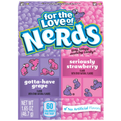 Wonka Nerds Grape / Strawberry - bomboane cu gust de struguri și căpșuni 46.7g