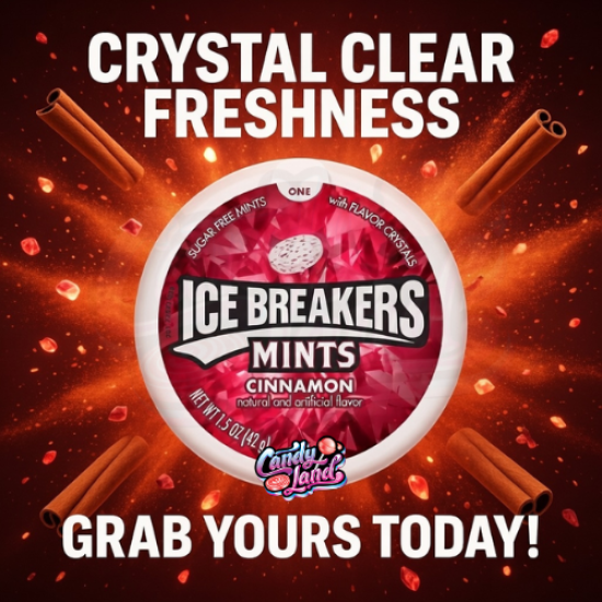 Ice Breakers Cinnamon - cu gust de scorțișoară 42g