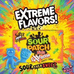 Sour Patch Kids Extreme Theatre Box - cu gust de fructe 99g 