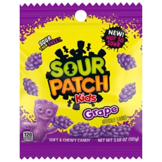Sour Patch Kids Grape Peg Bag - jeleuri cu gust de struguri 101g