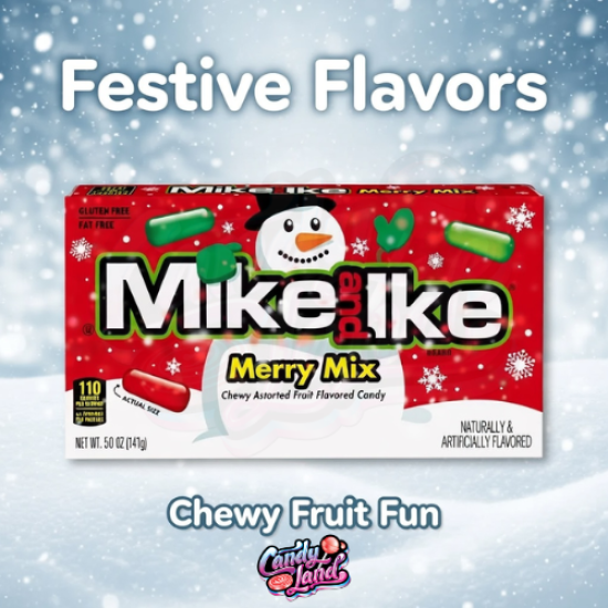 Mike & Ike Merry Mix Theater Box-120g (EDITIE DE CRACIUN)