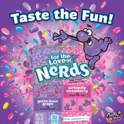 Wonka Nerds Grape / Strawberry - bomboane cu gust de struguri și căpșuni 46.7g