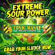 Toxic Waste Nuclear Sludge Chew Bar Apple - mere 20g