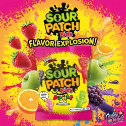 Sour Patch Kids Fruit Mix - jeleuri cu gust de fructe 130g