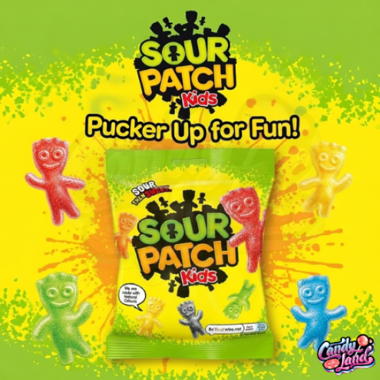 Sour Patch Kids Peg Bag - jeleuri cu gust de fructe 130g
