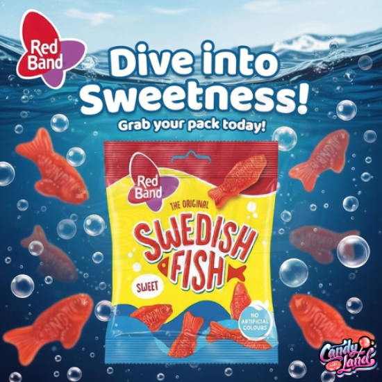 Swedish Fish Red Band 100g
