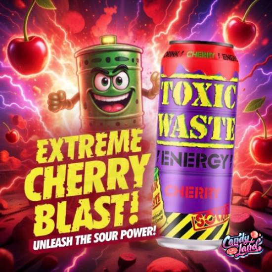 Toxic Waste Energy Drink Sour Cherry 500ml