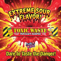 Toxic Waste Nuclear Sludge Chew Bar Sour Cherry - cireșe 20g