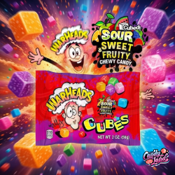 Warheads Sour Chewy Cubes - jeleuri cu gust de fructe acre 56g
