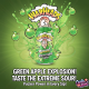 Warheads Sour! (USA) Green Apple Soda - mere verzi 330ml
