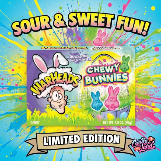 Warheads Chewy Bunnies Theatre Box - fructe 99g