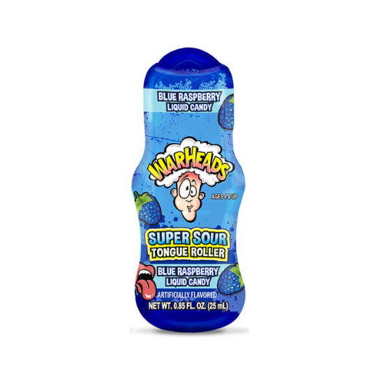 Warheads Super Sour Tongue Roller - zmeură albastră 25ml