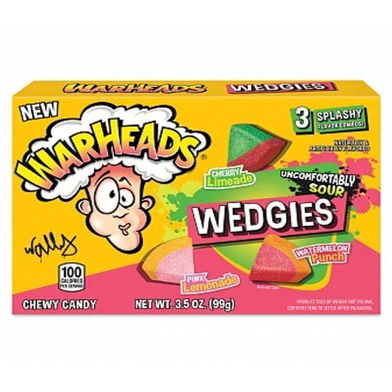 Warheads Wedgies Theater Box 99g - cu gust de fructe acre
