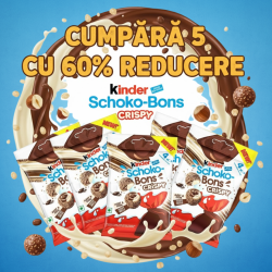 Kinder Schokobons Crispy Limited (INDIA) - ciocolată cu înveliș crocant 22g x5 Bucăți [EXP 06.11.2025]