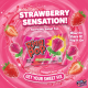 Bazooka Ring Pop Strawberry - căpșuni 10g