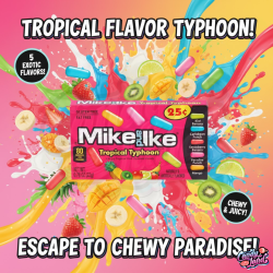 Mike & Ike Tropical Typhoon - bomboane cu gust de fructe tropicale 22g