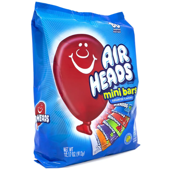 Airheads Bars Mini Assorted 80 Pack 912g