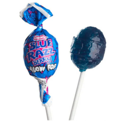 Charms Blow Pop Blue Razz Berry Lollipop - acadea cu gust de zmeură albastră 18g