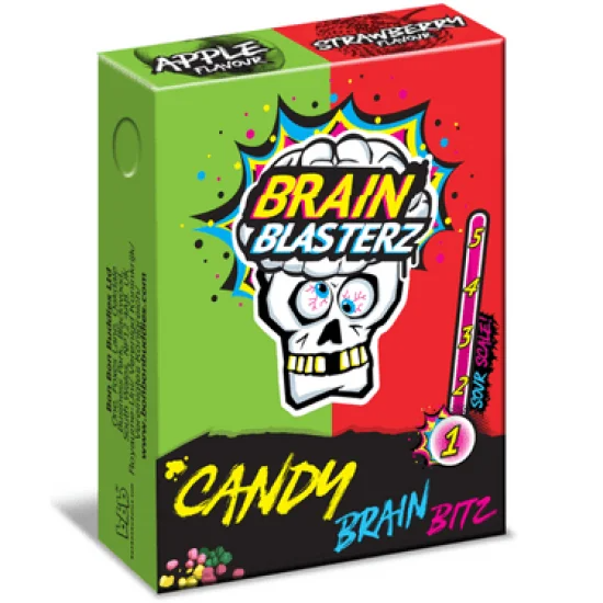 Brain Blasterz Bitz Apple Strawberry - mere și căpșuni 45g