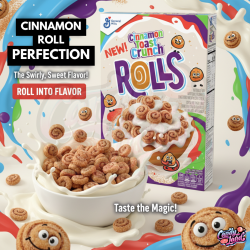 General Mills Cinnamon Toast Crunch Rolls - cereale cu gust de scorțișoară 303g