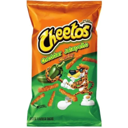 Cheetos (USA) Crunchy Cheddar Jalapeno - cu gust de brânză și jalapeno 226.8g