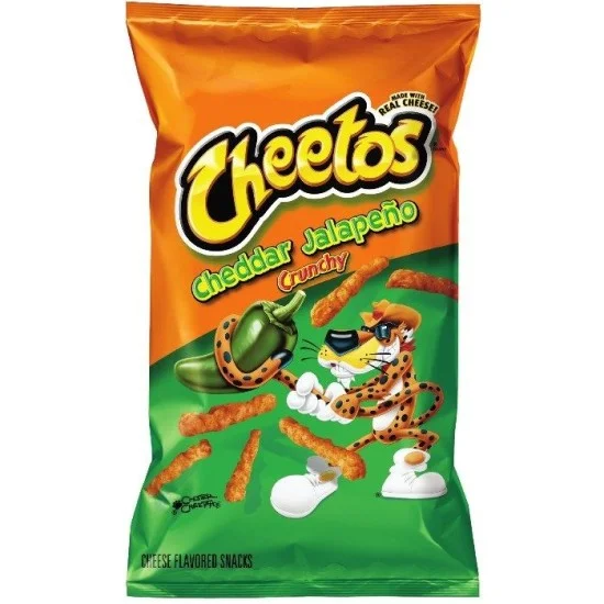 Cheetos (USA) Crunchy Cheddar Jalapeno - cu gust de brânză și jalapeno 226.8g