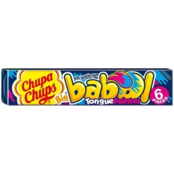 Chupa Chups Big Babol Tongue Painter Gum - cu gust de zmeură albastră 27.6g