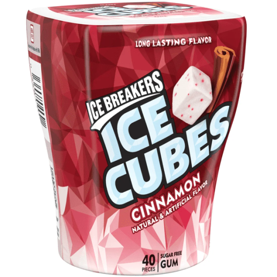 Ice Breakers Ice Cubes Gumă Cinnamon - cu gust de scorțișoară 92g