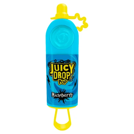 Bazooka Juicy Drop Pop Candy Zmeură - 26g
