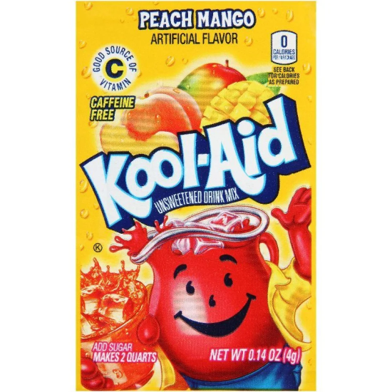 Kool Aid Peach Mango Sachet - cu gust de piersică și mango 4g