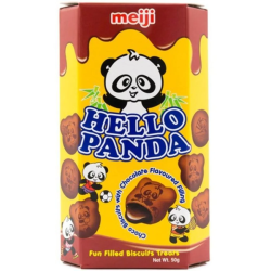 Meiji Hello Panda (ASIA) Double Chocolate - biscuiți cu gust de ciocolată 50g 