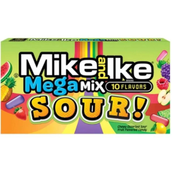 Mike & Ike Theater Box Mega Mix Sour - bomboane cu gust de fructe acrișoare 120g