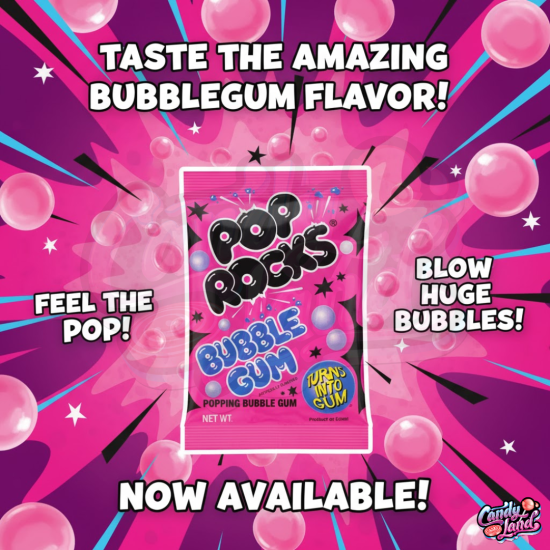 Pop Rocks Bubble Gum - gumă de mestecat 10.5g