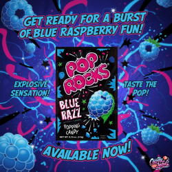 Pop Rocks Blue Razz - bomboane explozive zmeură albastră 9.5g