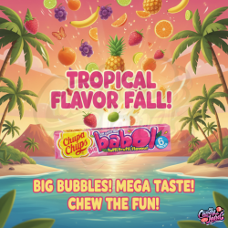 Chupa Chups Big Babol Tutti Frutti Gum - gumă cu gust de fructe 28g