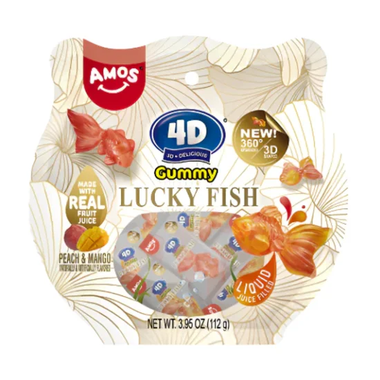 Amos 4D Gummy Lucky Fish 112g