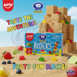 Amos 4D Gummy Blocks 100g