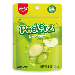 Amos Peelerz Gummy Green Apple 170g
