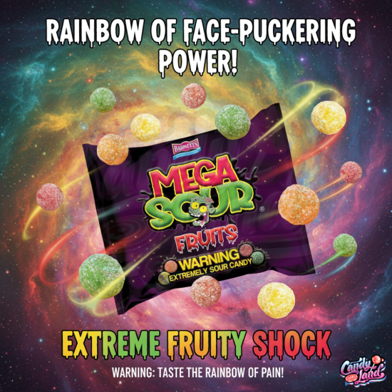 Barnetts Mega Sour Fruits 104g