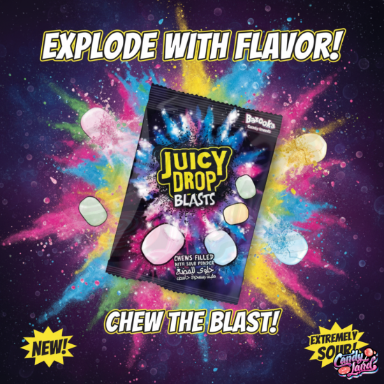 Bazooka Juicy Drop Blasts - fructe 140g