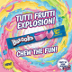 Bazooka Chew Bar Tutti Frutti - caramea cu gust de fructe 14g