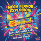 Chupa Chups Big Babol Tongue Painter Gum - cu gust de zmeură albastră 27.6g