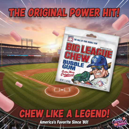Big League Chew Bubble Gum, Original 60g