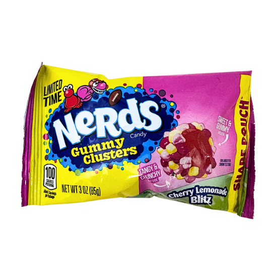 Wonka Nerds Gummy Clusters Cherry Lemonade Blitz 85g